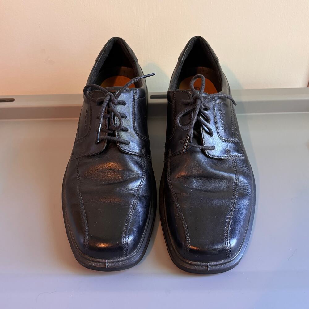 Ecco Helsinki black leather men's oxford size US 10/10.5